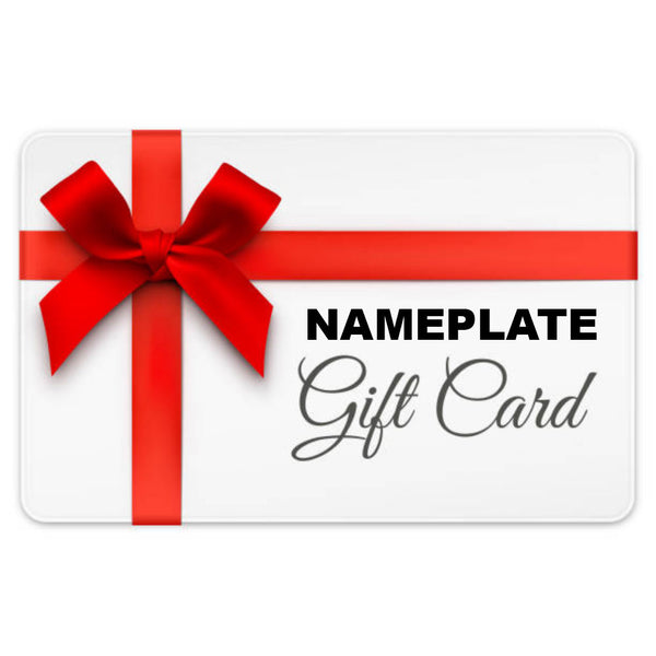 Nameplate Gift Card
